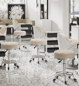 Nuovo Sgabello Moderno per Salone di Bellezza e Massaggi, Sedia da Barbiere di Alta Qualità e Confortevole per Parrucchieri - Product Image 3