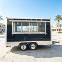 Camion de restauration rapide multifonctionnel personnalisé 2026, populaire pour la vente de hot-dogs et de café, remorque alimentaire