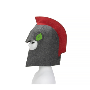 Entra a la sauna más caliente como un legionario romano con este casco de centurión de lana pura que hace retroceder el calor - Product Image 3