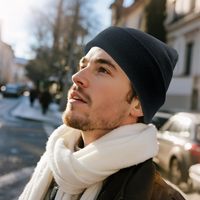 JX, трендовый продукт, Высококачественная классическая зимняя шапка с вышитым логотипом, Вязаная Шапка-бини с индивидуальным логотипом
