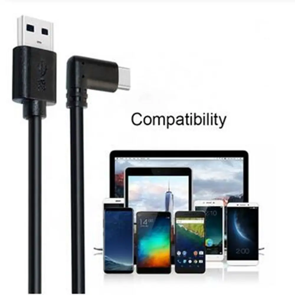 HD Vr cable usb3.1 gen1 type c cable with 90 degree L design 5Gbps data usb cable for Quest Link 1/2