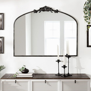 Gương trang trí toàn thân kiểu dáng vòm sắt sang trọng nhẹ nhàng phong cách Baroque, chất liệu nhựa <span class=keywords><strong>resin</strong></span> bền chắc, dành cho phòng khách - Product Image 4