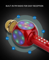 Haut-parleur de microphone de karaoké sans fil USB portable ws1816 pour la promotion de cadeaux de Noël
