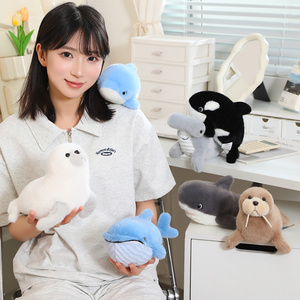 ตุ๊กตาสัตว์ทะเล <span class=keywords><strong>ปลาวาฬ</strong></span>และโลมา ของเล่นตุ๊กตาแสนสนุก ของขวัญสุดพิเศษ รับผลิตและขายส่งจากโรงงานตุ๊กตา - Product Image 5