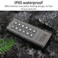 Kit de Sistema de Control de Acceso Biométrico Inalámbrico con Teclado RFID IC ID de 125KHz/13.56MHz IP65, Control Remoto para Desbloqueo de Puerta y Portón