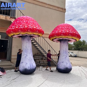 Grand champignon gonflable décoratif, champignons rouges gonflables sur mesure de grande taille pour décors événementiels - Product Image 3