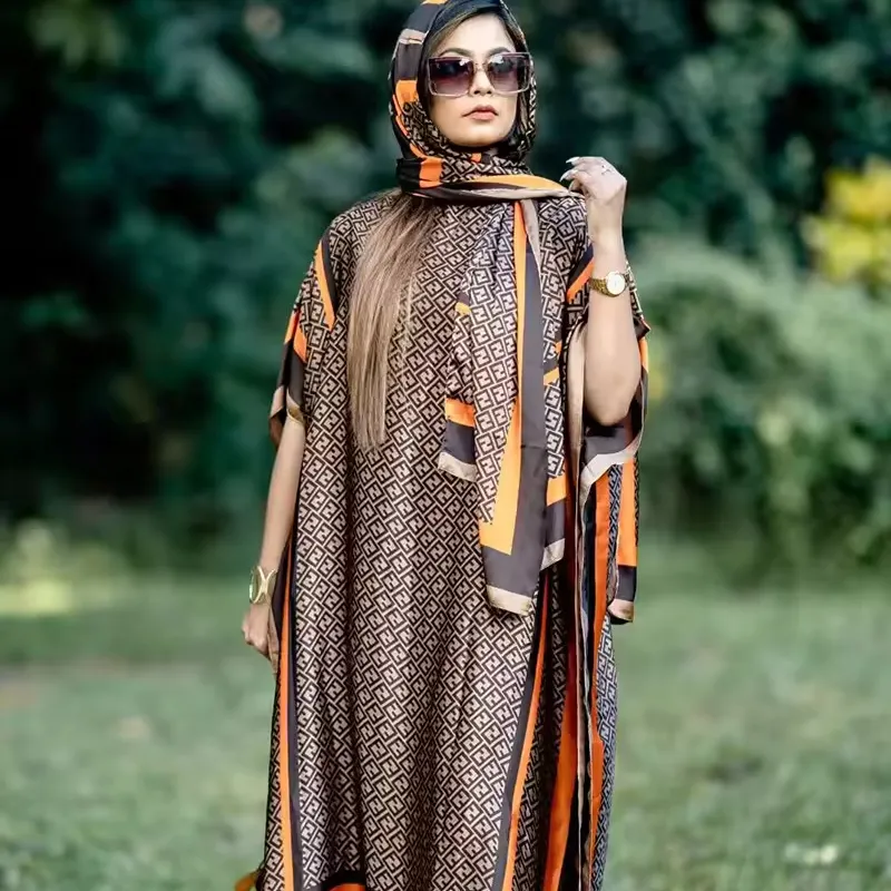 Nuevo vestido de mujer con estampado Digital de verano, ropa africana para mujer