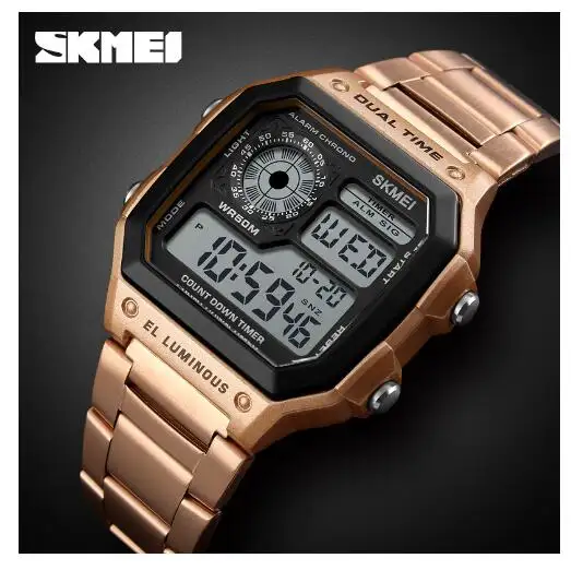 SKMEI 1335 세련된 럭셔리 신상품 저렴한 낮은 MOQ 재고 프로모션 석영 시계 남자 시계 스테인레스 스틸 밴드