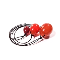 Œufs de Yoni en Agate Rouge Naturelle HY, Pierres Semi-Précieuses, pour la Beauté et le Bien-être Personnel, Ensemble de Produits pour Adultes, Cadeau