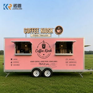 Kiosque à café mobile OEM, remorque alimentaire, café extérieur, chariot de restauration, bar à café, remorque de concession à vendre - Product Image 2