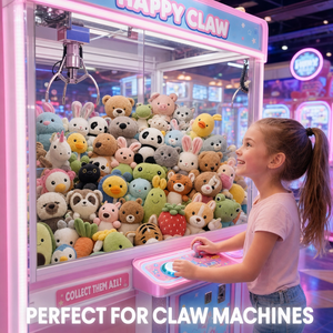 Peluche all'ingrosso da 8 pollici per macchine acchiappapremi, <span class=keywords><strong>animali</strong></span> di peluche carini in blocco per premi arcade, giochi di lancio dell'anello per matrimoni e regali - Product Image 2