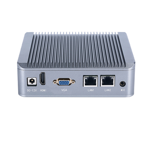 Không Quạt Công Nghiệp Mini PC J1900 4GB 128GB SSD 2 LAN 6 Com VGA HDMI DC12V nhúng Hộp Máy Tính - Product Image 1