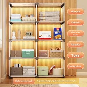 Estantería Moderna de Plástico a Prueba de Polvo, de Múltiples Niveles, para Libros, para el Hogar, la Biblioteca, la Sala de Estar, Librería <span class=keywords><strong>Infantil</strong></span> para Libros Ilustrados - Product Image 4