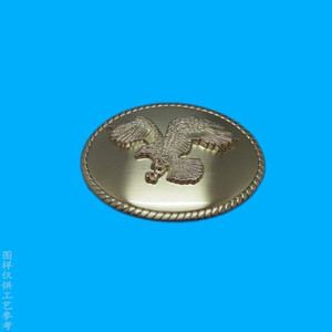 Hebilla de cinturón personalizada de latón con águila en relieve 3D, color bronce, para ropa deportiva - Product Image 1