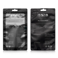 Sacs de présentation refermables en Mylar de qualité alimentaire pour accessoires de téléphonie mobile, avec fermeture éclair, personnalisables avec logo et données