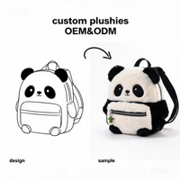 Sac à dos en peluche personnalisé Kawaii en PVC et tissu de coton, forme d'animal en 3D, unisexe pour enfants, certifié CE EN71