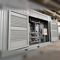Conteneur ISO modifié sur mesure de 40 pieds pour la production d'énergie, avec portes et persiennes de ventilation personnalisées pour groupe diesel