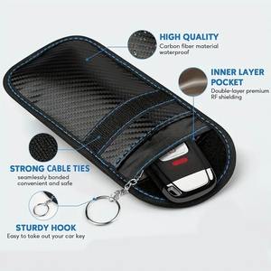 Bolsa de Protección Electromagnética para Llaves con Cubierta de PU para Bloquear Todas las Señales de Radiofrecuencia de las Llaves del Coche - Product Image 2