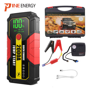 Démarreur <span class=keywords><strong>de</strong></span> secours portable 800A 12V haute puissance, multifonction, économique, avec lumière LED et compresseur d'air pour <span class=keywords><strong>voiture</strong></span>, moto et camion - Product Image 1