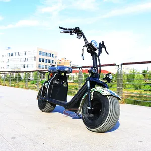 Недорогой скутер STROLLWHEEL с толстыми шинами, Электрический скутер citycoco с 2 колесами citycoco, Электрический скутер 1000 Вт, 2000 Вт