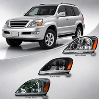 Phare de projecteur halogène pour Lexus GX470 UZJ120 2004-2009, ensemble de phares avant, LHD RHD, remplacement automatique du phare