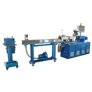 Lab Plastic Extruder Mini Plastic Compounding Granules Twin Screw Extrusion Making Machine Pelletizing Production Line