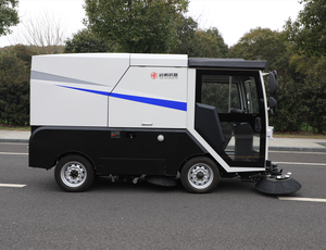 <span class=keywords><strong>Balayeuse</strong></span> de route alimentée par batterie au lithium <span class=keywords><strong>balayeuse</strong></span> de rue de camion de balayage de vide électrique avec la poubelle 1000L pour les rues étroites - Product Image 3