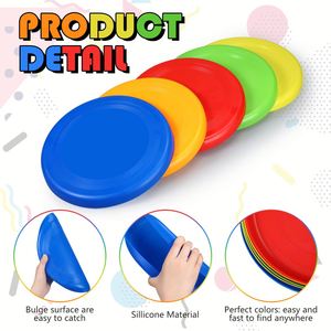 Disque volant en PE personnalisé avec logo, coloré et écologique, pour jeux de plein air, d'extérieur, sur pelouse, pour l'apprentissage des enfants, des adultes et des animaux de compagnie - Product Image 4