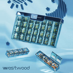 <span class=keywords><strong>Pilulier</strong></span> en plastique PP étanche à l'humidité de grande capacité 21/28 grille <span class=keywords><strong>matin</strong></span> milieu de <span class=keywords><strong>soir</strong></span>ée semaine sept scellé - Product Image 1