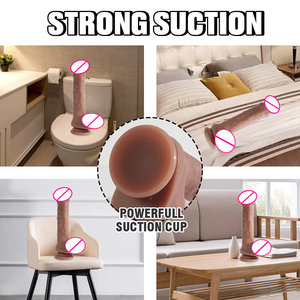 Neue Bestseller Sexspielzeuge für Frauen 10 Frequenz-Vibrationen Vibrator <span class=keywords><strong>Dildo</strong></span> für Frauen Realistischer Weicher Männlicher <span class=keywords><strong>Dildo</strong></span> Weiblicher Masturbator - Product Image 4