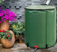 Réservoir d'eau liquide en PVC pliable de jardin robuste Bâche en PVC pliable portable Baril de pluie Regentonne