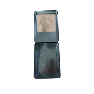 Chất lượng cao hình chữ nhật đầy đủ cửa sổ kim loại dùng một lần hộp thiếc để lưu trữ sô cô la bánh mì & Quà Tặng - Product Image 5