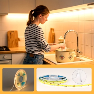 ไฟแถบ LED คุณภาพสูง ตัดได้ตามต้องการ — ไฟแถบ LED COB ความสว่างสูง 5 เมตร — ไฟแถบ LED แบบยืดหยุ่น ไร้การกระพริบ ค่า CRI สูง - Product Image 4