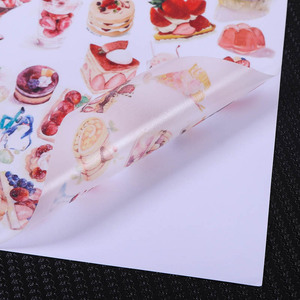 <span class=keywords><strong>Feuille</strong></span> d'autocollant en papier vinyle Washi imperméable auto-adhésif <span class=keywords><strong>A4</strong></span> de haute qualité pour étiquettes d'emballage imprimables - Product Image 4