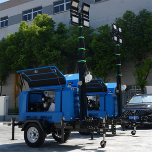 Tour d'<span class=keywords><strong>éclairage</strong></span> mobile à générateur diesel AC 5m 7m 9m avec élévateur manuel, <span class=keywords><strong>éclairage</strong></span> LED IP67, angle <span class=keywords><strong>de</strong></span> faisceau <span class=keywords><strong>de</strong></span> 360° - Product Image 3