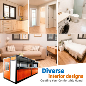 Maison mobile de luxe Evermore, respirante, préfabriquée, pliable, 20 pieds, 4 chambres, design ferme, sur roues, installation rapide en module - Product Image 6