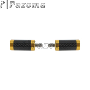 Harley Davidson için motosiklet kazasında çubuğu kaydırıcılar | Alüminyum ve karbon Fiber kütük kaymak biter/1 1/4 "evrensel Fit - Product Image 3