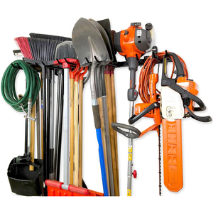 JH-Mech Garage Ganci Strumento Dell'organizzatore Della Parete Montato, Regolabile Sistema di Storage Organizer Muro per Rastrello, Mop, scopa, del Giardino Strumento - Product Image 2