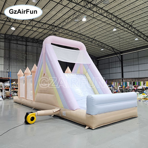 Château gonflable commercial GZAIRFUN en PVC avec parcours d'obstacles facile à installer, couleur <span class=keywords><strong>macaron</strong></span>, pour locations événementielles - Product Image 6