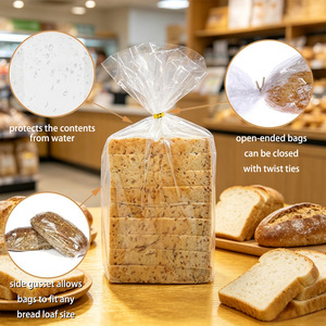 Sacchetti di Plastica con Soffietto Personalizzati con Logo Stampato per Confezionamento Pane, Sacchetti Trasparenti in Plastica per Pane - Product Image 5