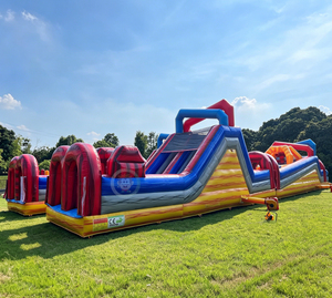 Parcours d'obstacles gonflable commercial, parcours d'obstacles gonflable avec pistolets <span class=keywords><strong>Nerf</strong></span> - Product Image 1