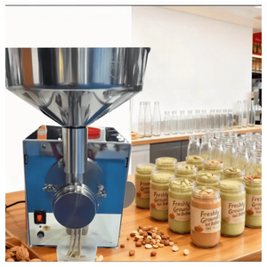 Machine à beurre de cacahuètes électrique multifonctionnelle, moulin à pâte de sésame commercial pour cacahuètes, sésame, noix, amandes - Product Image 1