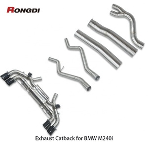 Pour BMW G42 M240i, échappement B58 3.0T 2022-2024, tuyaux en acier inoxydable 304, silencieux Valvetronic, commande à distance, catback - Product Image 1