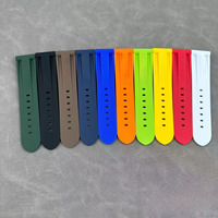 Bracelet en caoutchouc de qualité supérieure, style vintage et luxueux, interchangeable pour un usage décontracté, sportif et de voyage