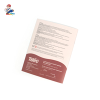 Catalogue de produits personnalisé en papier couché offset avec pelliculage brillant et reliure agrafée pour présentation professionnelle