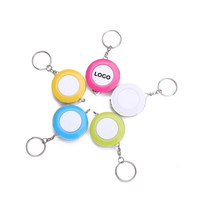Porte-clés Ruban à Mesurer Couleur Bonbon, Mètre Ruban Rétractable Souple 1,5M avec Logo Personnalisé