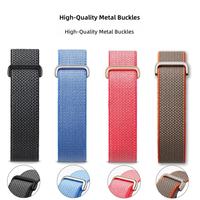 Bracelet de montre en nylon personnalisé avec logo pour Google Fitbit Air, bracelet sport tressé, réglable, respirant, bracelet de remplacement