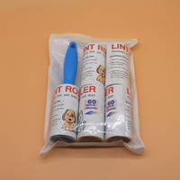 Bestseller Sticky Paper Straight Pet Flusen rolle für Tierhaare und Teppich Offer Bag OEM Item