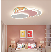 Plafonnier créatif dessin animé blanc rose nuages chambre d'enfant chaud romantique arc-en-ciel chambre intérieur led plafonnier