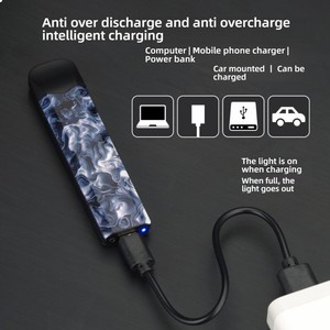 Xách tay nâng cấp Loại C người đàn ông S kép Thuốc lá nhẹ hơn tùy chỉnh nhẹ hơn encendedor điện tử USB Windproof nhẹ hơn - Product Image 5